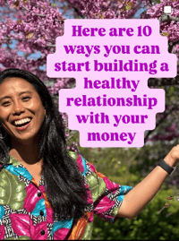Here are some ways you can build a healthy relationship with your money:  ���� Tell yourself you can trust yourself with money. Shame thrives in silence. Let’s call it out!  ���� Start and build your emergency fund. Aim for at least one months worth of expenses to start. You can continue to add more later.  ���� Review your spending habits regularly. Where is your money going?  ���� Stay on top of cash flow—how much is coming in and how much is coming out.  ���� Keep financial documents organized  ���� Have a separate bank account that only you have access to, even if you’re married.  ���� Forgive yourself when it comes to negative past financial experiences so you can move on  ���� Seek help if you don’t understand something  ���� Sit down and think about what you VALUE in life and how money plays a role  ���� Get in touch with your feelings around money  The last TWO points can be the hardest to work through…  …but they are also the most important.  What you value and how you feel about money greatly impacts the way you will use your money.  So focus on those 2️⃣ points first!  Rooting for you always!  Big hug, Justine ❤️